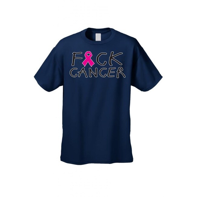 Unisex T Shirt F*ck Cancer Breast Cancer Support Awareness Pink Ribbon Support